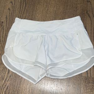 Lululemon white shorts, size 6